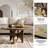Meranda Arcadia 35" Round Coffee Table Solid Wood Tabletop & Cross Legs