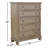 Alek 39" W Transitional Solid Wood 5-Drawer Chest with Dovetail Drawers-725015518