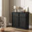 31.5-Inch Buffet Cabinet, Wood Storage Table with 2 Drawers and 2 Doors for Multi-Room Use