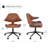Carmelindo Faux Leather Office Task Chair-96429450