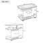 Table d'appoint multifonctionnelle avec plateau relevable et roulettes-810160758