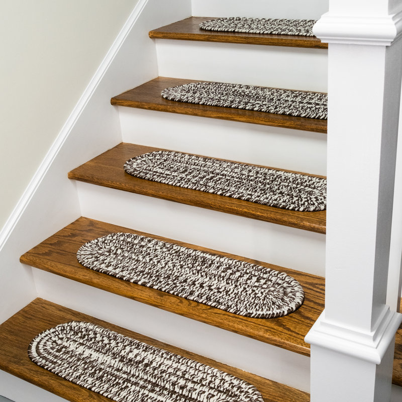 Tapis d'escalier Akhil, Brun