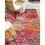 Tapis géométrique fuchsia-1330372303