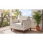 Chaise d'appoint en chenille avec pieds en bois d'hévéa massif-125004290