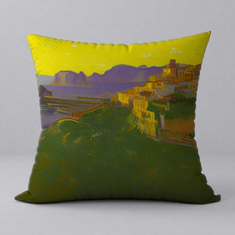 Abstract Reversible Throw Pillow