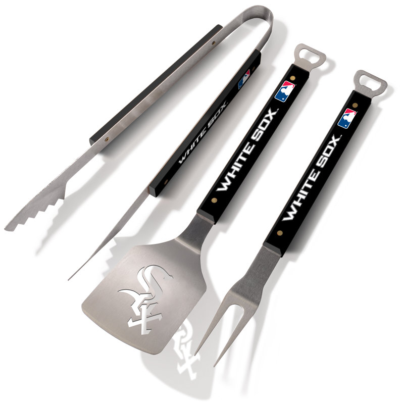 MLB 3-Piece BBQ Sets, Black, Chicago White Sox