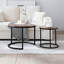 Ensemble de 2 tables gigognes polyvalentes avec structure en métal robuste