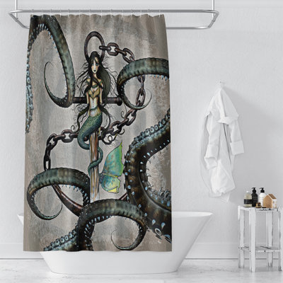 Rideau de douche simple Fien