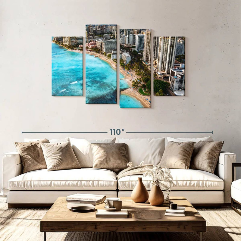 Gillard Waikiki Gillard Coastline, H 48 po x l 75 po