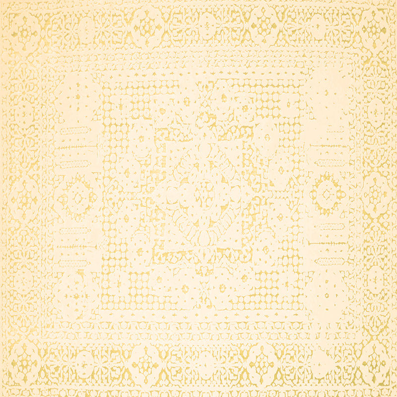 Washable Abstract Indoor Rug, Square 6'
