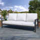 Townsend 80'' Metal Outdoor Sofa with Sunbrella Cushions