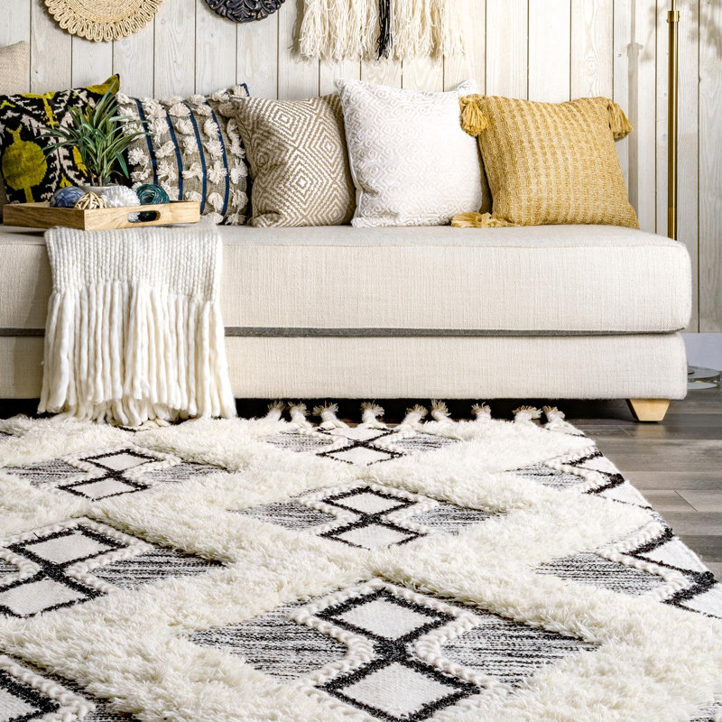 Stgermain Wool Moroccan Indoor Rug, Square 6'