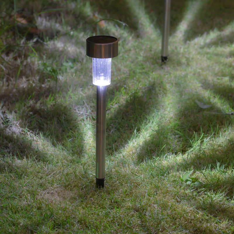 Stainless Steel Low Voltage Solar Powered Integrated LED Pathway Light Pack