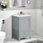Meuble-lavabo de 20 po avec lavabo en céramique-787823310