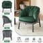 Fauteuil d'appoint amovible en velours de coton l 27,4 po-1315393964