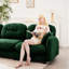 Canapé modulaire de 4 L avec chenille douce, design, courbe ergonomique et repose-pieds modulaire en chenille, assise, dossier,-1430346310-1430346306-1430346305