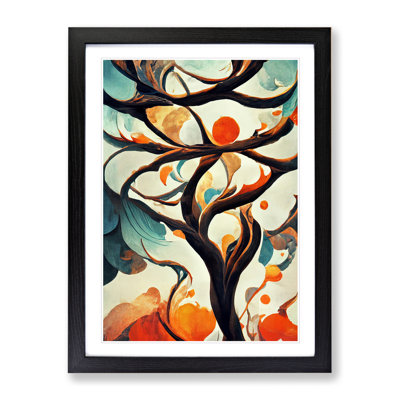 Abstract Tree Branches No.7 - Single Picture Frame Painting