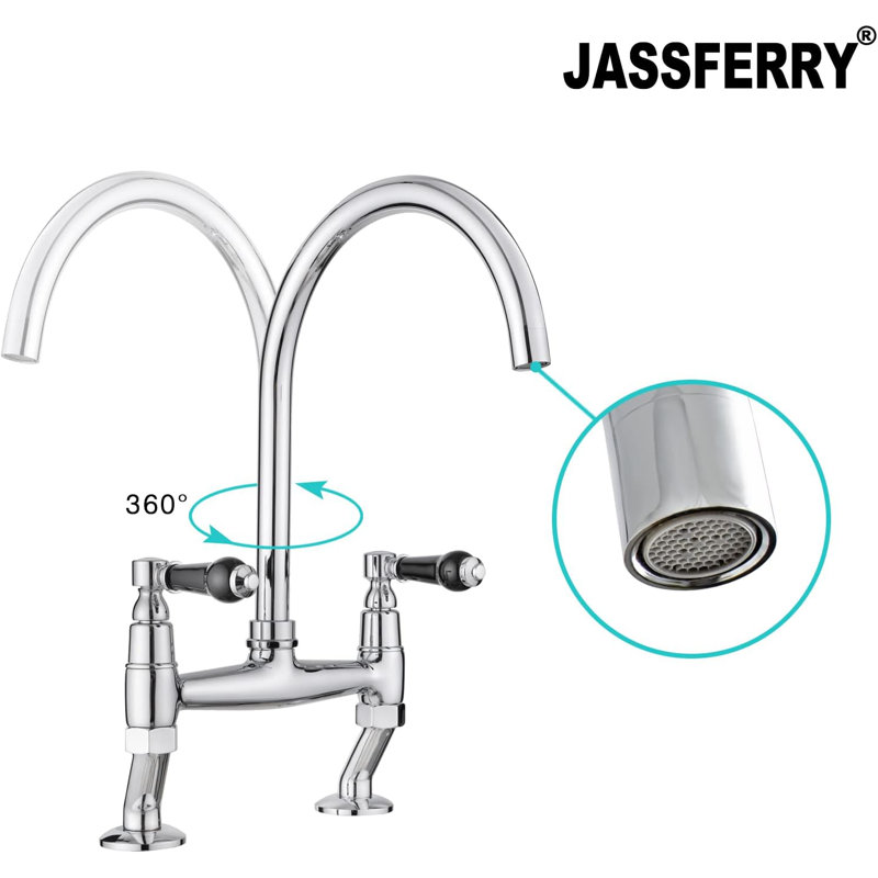 JASSFERRY Kitchen Faucet, Black