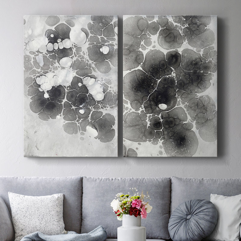 Marble XIII - Toile tendue avec châssis de qualité supérieure - Prêt à accrocher, H 18 po x l 24 po