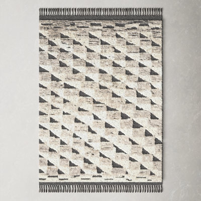 Benjamin Natural Black Hand-Knotted Rug