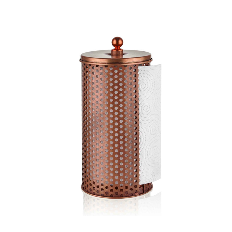 Metal Paper Towel Holder, Copper