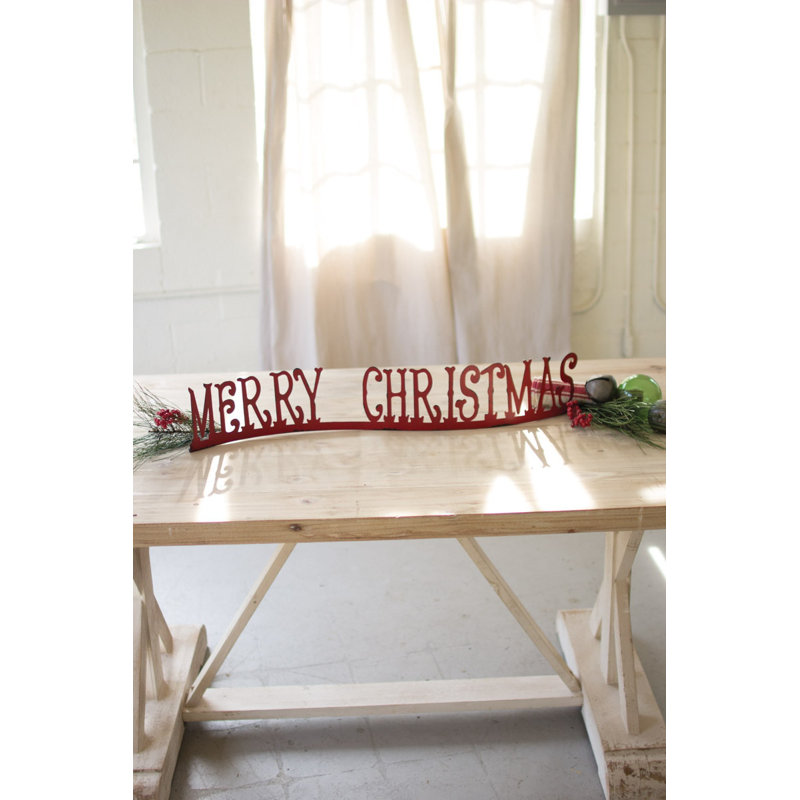  Rustic "Merry Christmas" Holiday Sign – Tabletop or Mantel Display