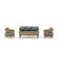 Toscana Outdoor 4 - Piece Teak Conversation Set
