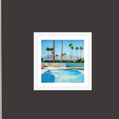 « palm springs pool » par ieva baklane-cadre photo, reproduction d’art sur papier
