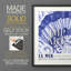 Reproduction d'art encadrée, affiche La Mer II - bois massif-411004398-411004400