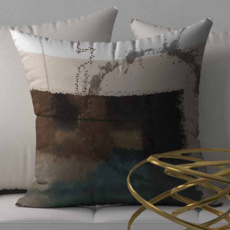 Housse et insert de coussin carré en épinette de service, 24" X 24"