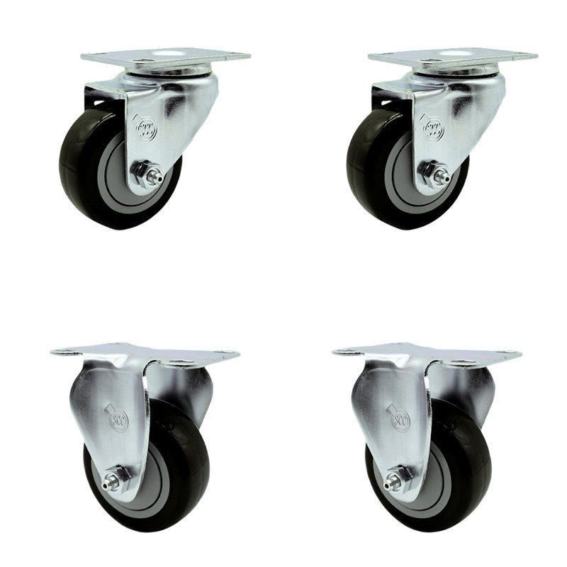 Polyurethane Caster, Black