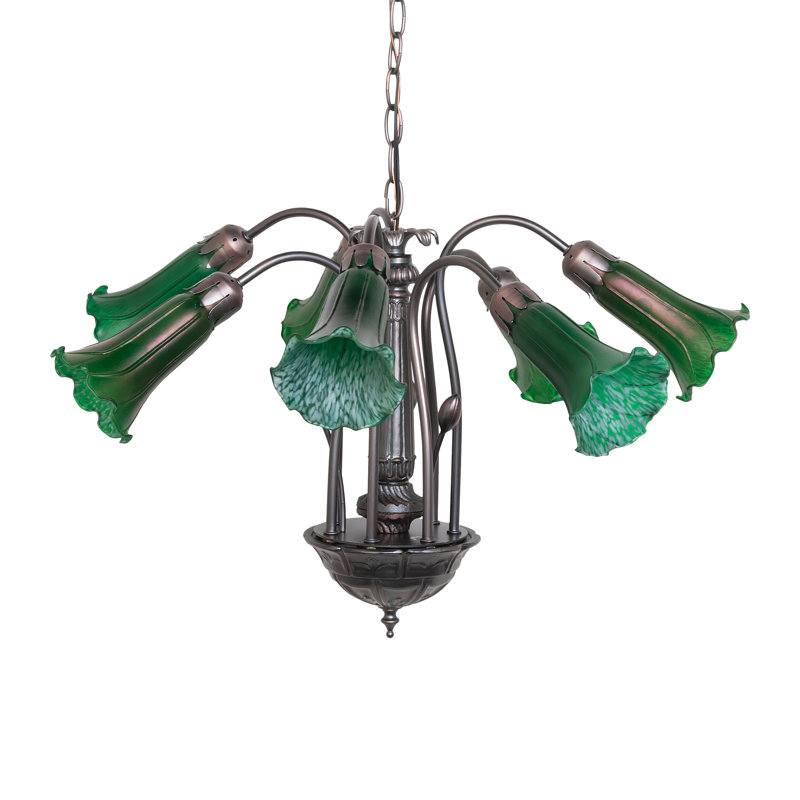 Hildigard 7 - Light Chandelier, Green
