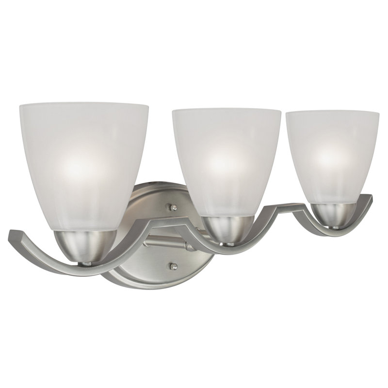 Mcgee 3 - Light Dimmable Bath Bar, Brushed Nickel