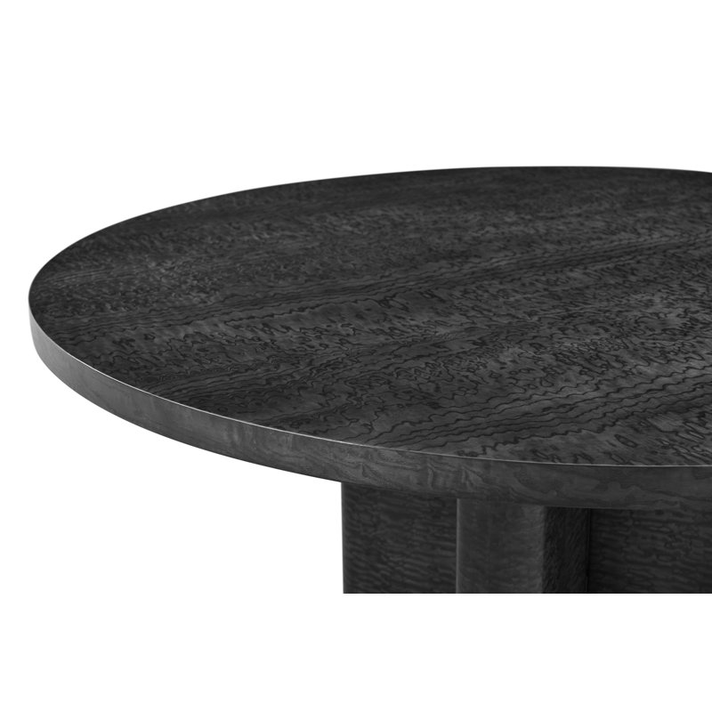 Kesden Round Dining Table, Silent Black