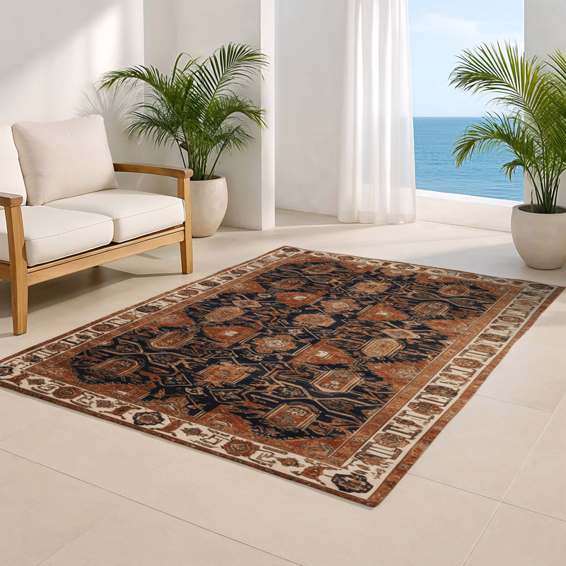 Tapis intérieur et extérieur ArtDeco, Rectangulaire 8 pi x 10 pi