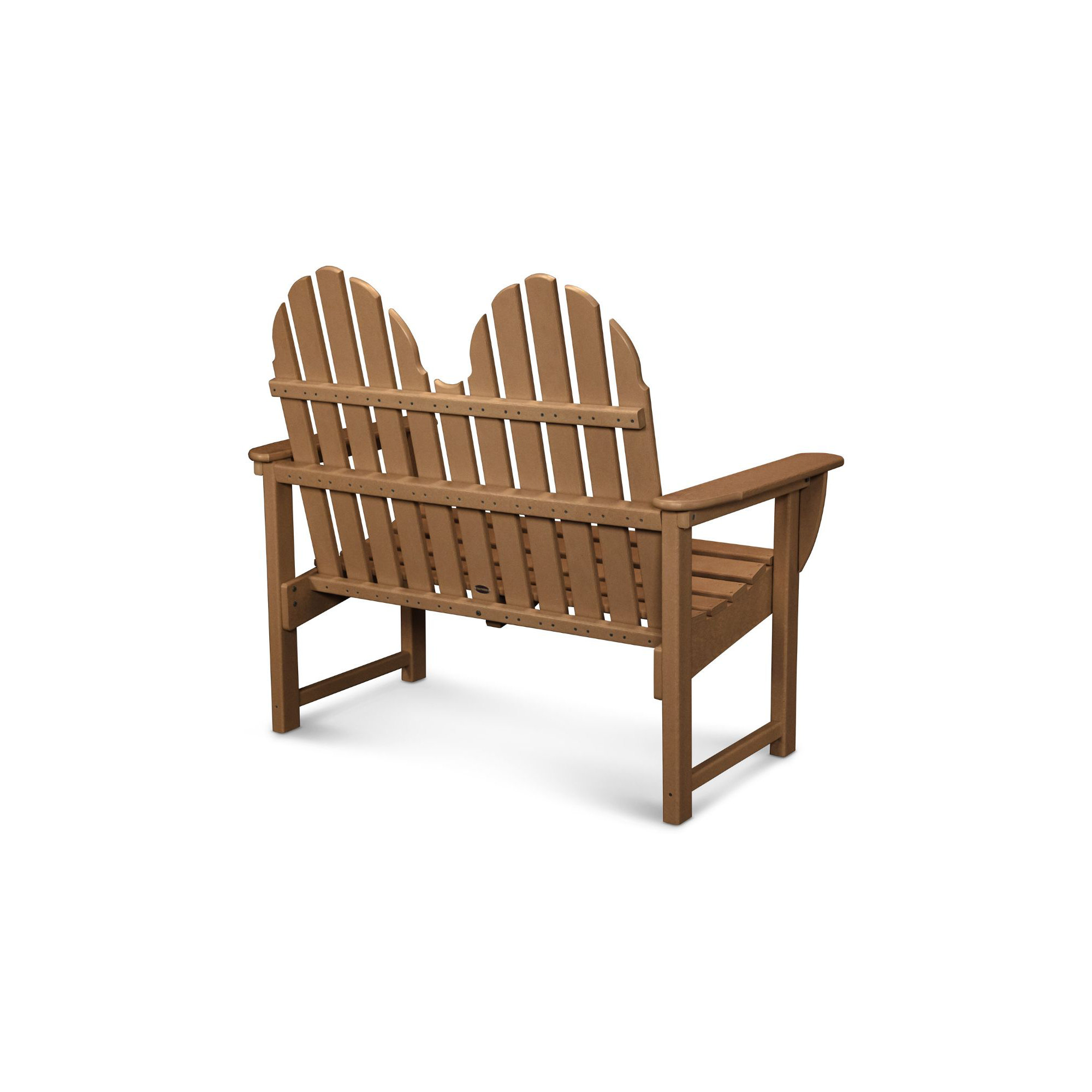 POLYWOOD Classic Adirondack 48" Bench, Dark Teak