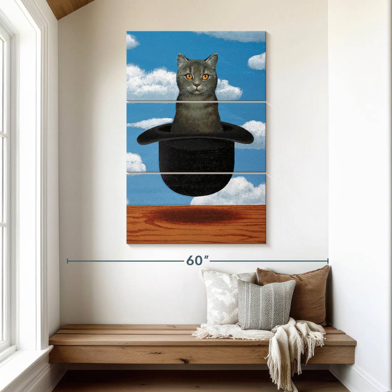 Brampt Magritte Cat, 50" H x 32" W