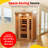 Heatwave 2-Person Hemlock Infrared Sauna with 6 Carbon Heaters