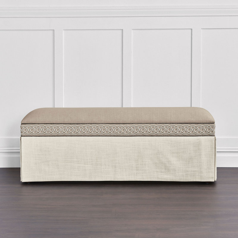 Rosecliff Upholstered Storage Bench, 16" H x 60" W x 22" D