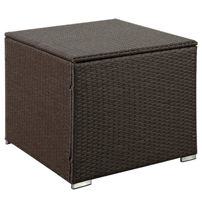 FOREST HOME 73 Gallon Water Resistant Wicker Deck Box -  AHDB010BR
