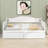 Convertible Sofa Daybed Featuring Convenient Under-Bed Drawers