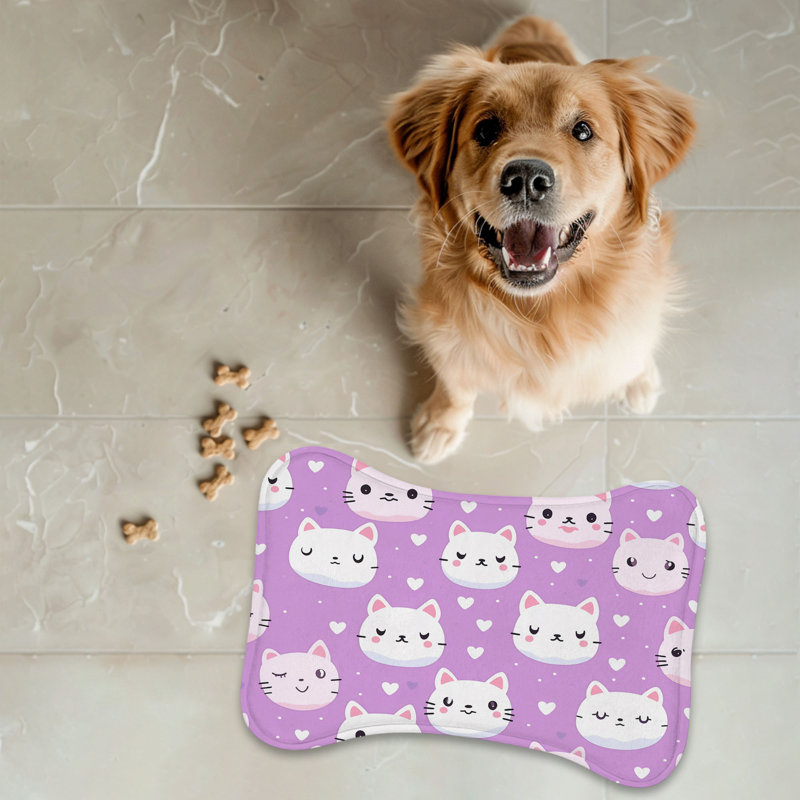 Tapis de jeu en forme d'os 1 pièce Playful Cat