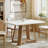 47" Rectangle Dining Table With Crossed Base (2 Pcs)