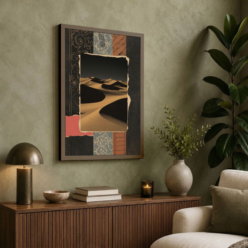 Desert Windows Eclectic - Wrapped Canvas, 36x24 - 91.4 x 61.0 cm, Black Border
