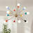 12-Light Colorful Sputnik Chandelier