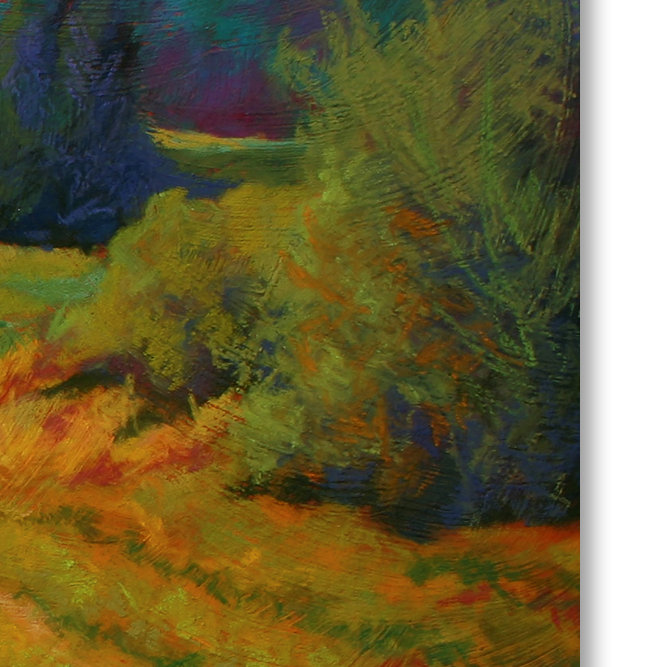 «Vineyard 2» par Kucera, reproduction d'art sur toile tendue, H 35 po x l 47 po