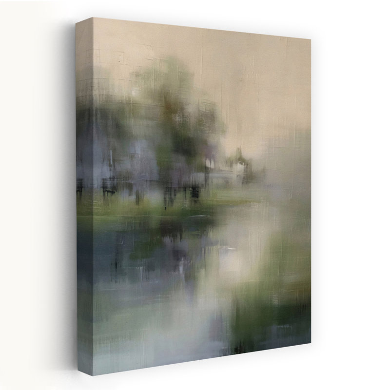 «Dreamy Morning», art mural contemporain abstrait