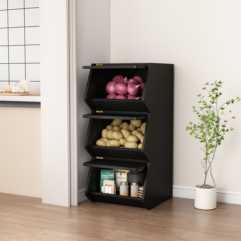 Armoire de rangement simple et multifonctionnelle, Noir