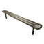 Banc en bois texturé orange, perforé, 2,44 m, sans dossier, à encastrer dans le sol-1392645795-1392645818