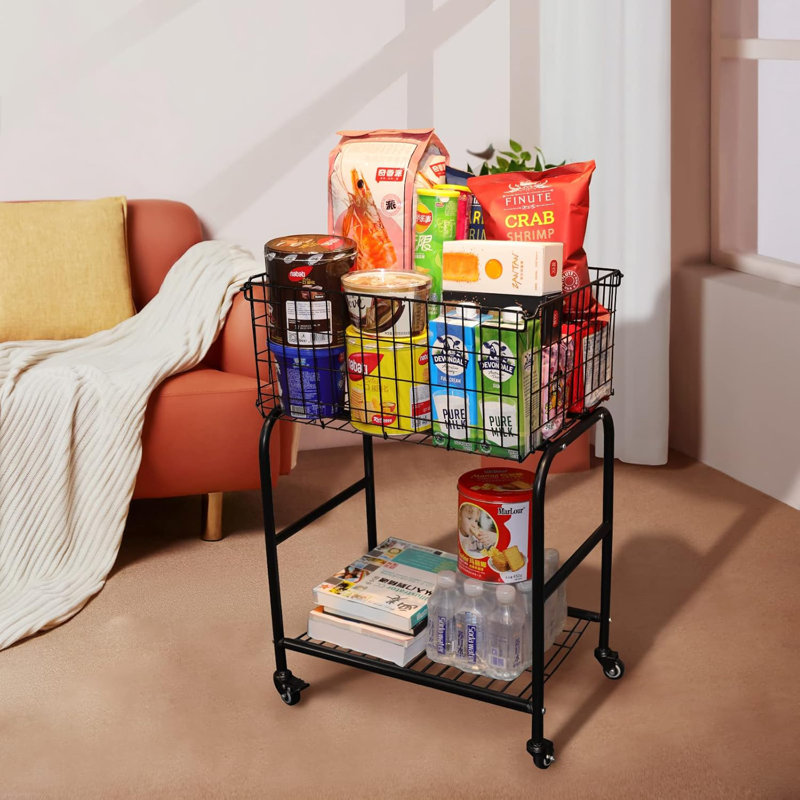 Rolling Silk Laundry Basket With Wheels